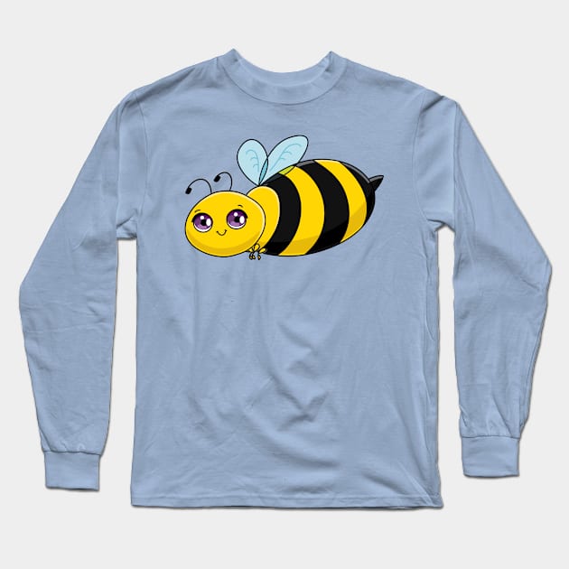 Cute Bee Long Sleeve T-Shirt by Character Alley